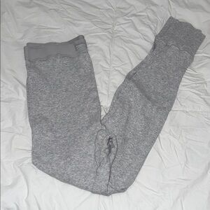 SKIMS Light Gray Ribbed Thermal Leggings
